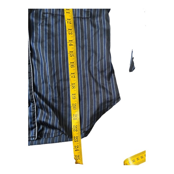 VICTORIA’S SECRET Pinstriped Matching Pajama Set Black and Blue Size Small Short - Picture 7 of 12